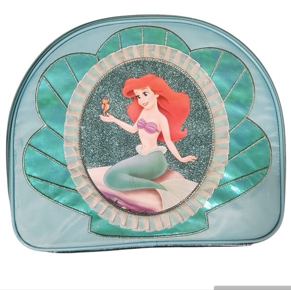Disney ARIEL The Little Mermaid Kids Luggage Suitcase Round Carry On - Picture 5 of 10